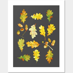 Oak Leaves and Acorns Posters and Art